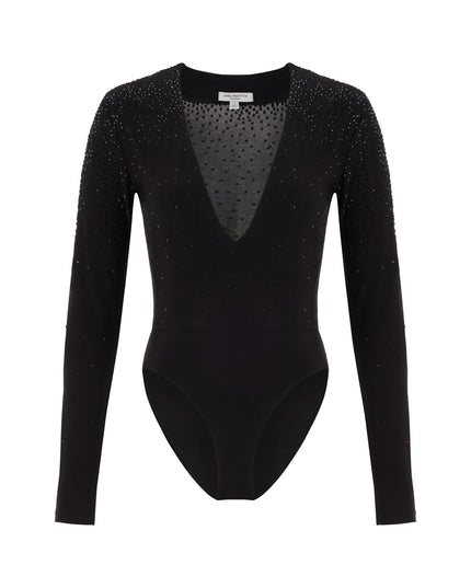 RHINESTONE EMBELLISHED BODYSUIT