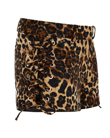 LEOPARD JACQUARD SHORTS