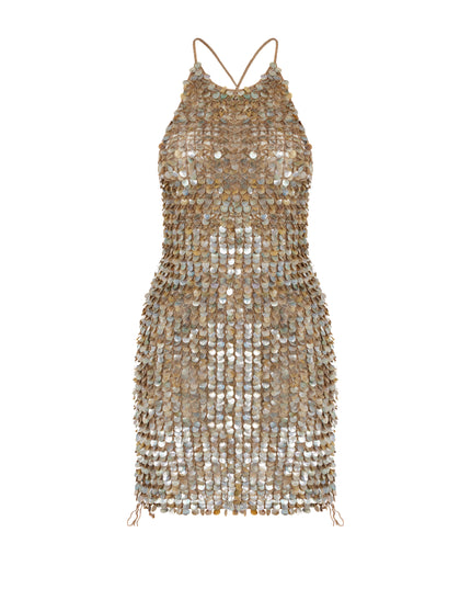 HAND-CROCHET MOTHER OF PEARL ICONIC DRESS