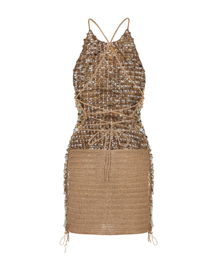 HAND-CROCHET MOTHER OF PEARL ICONIC DRESS