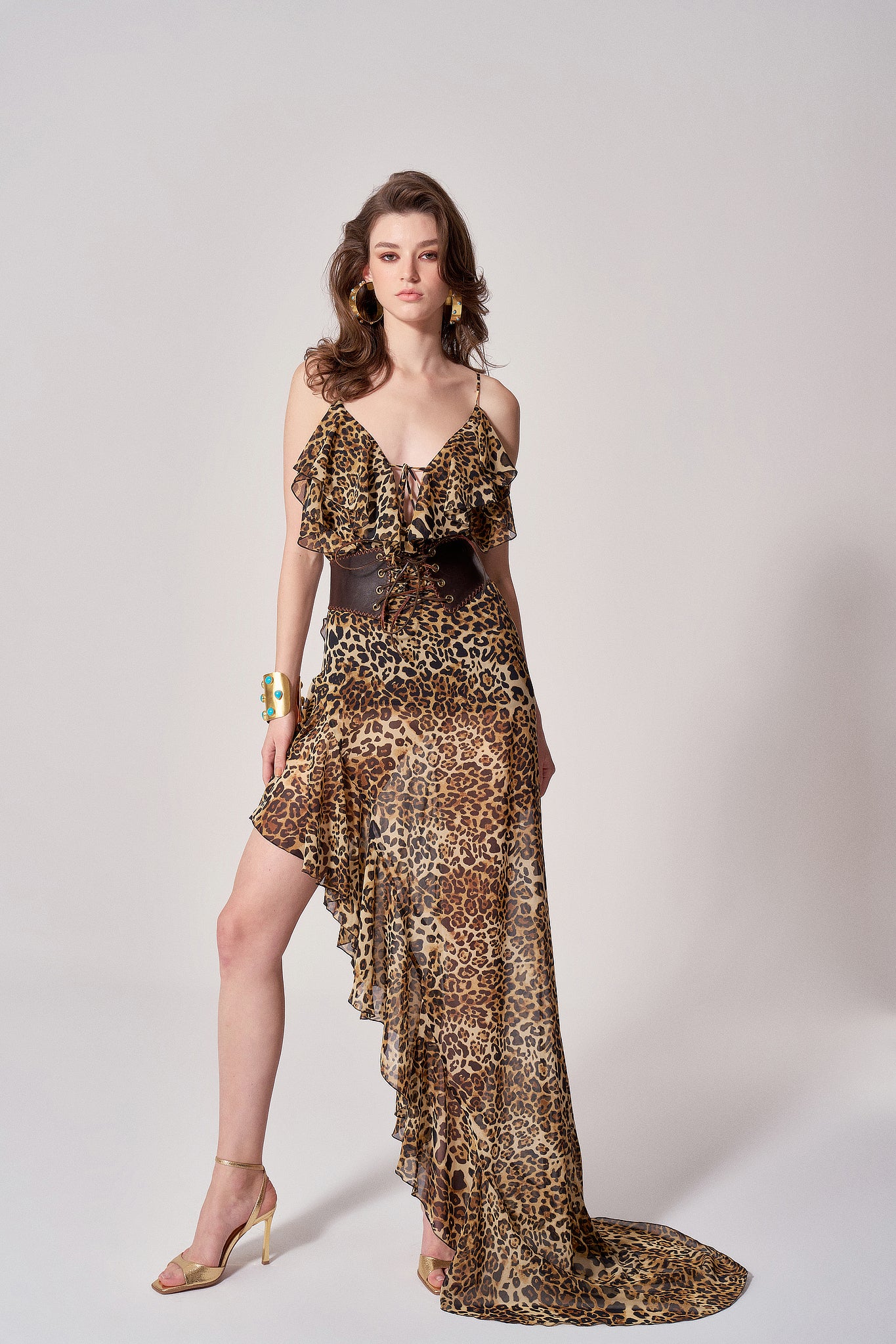 LEOPARD CHIFFON GOWN – Mirel Prentice