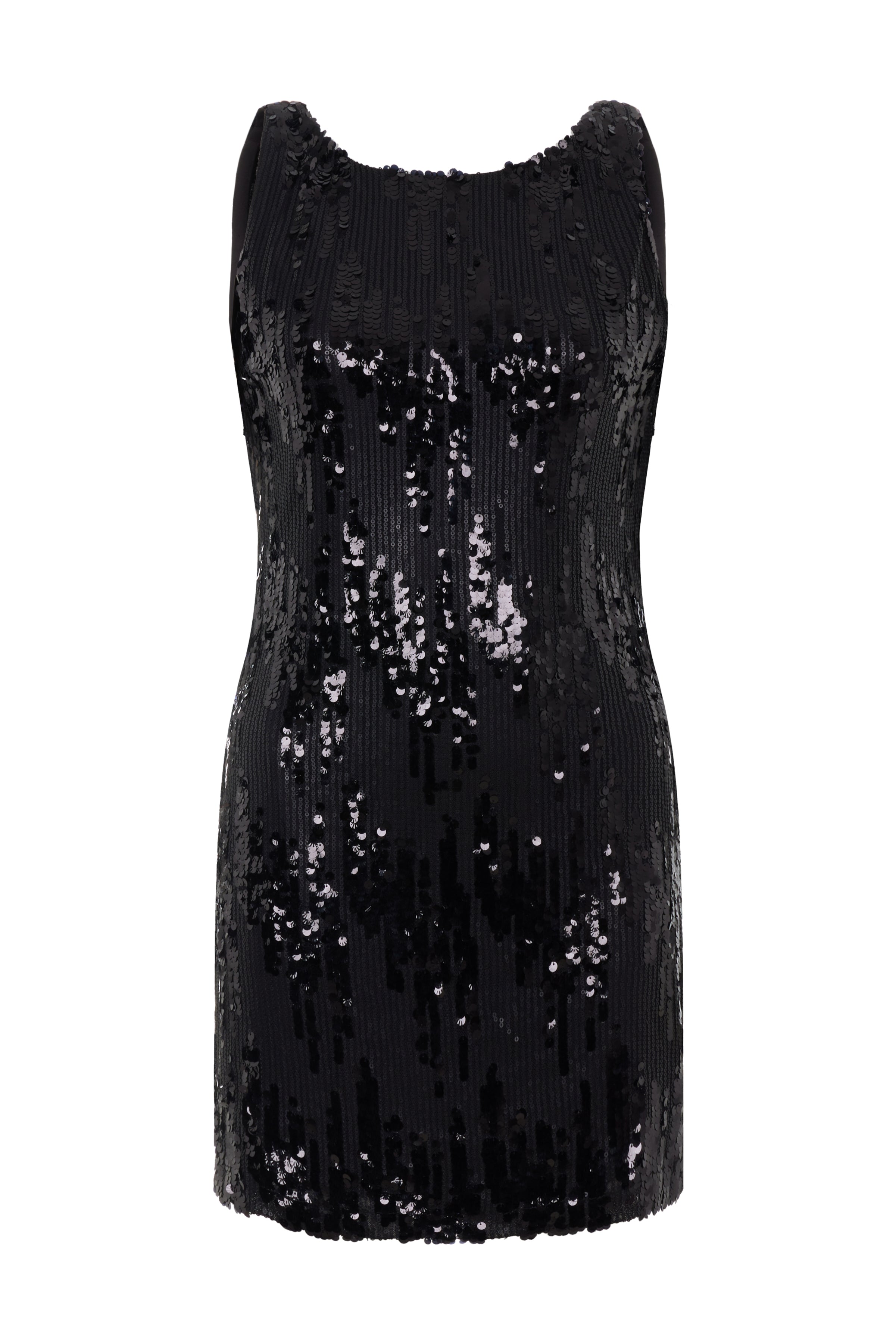black sequin dress open back Black Sexy High Slit Sequin Open-back Long Prom Dresses, FC6164 Dairy Bridal
