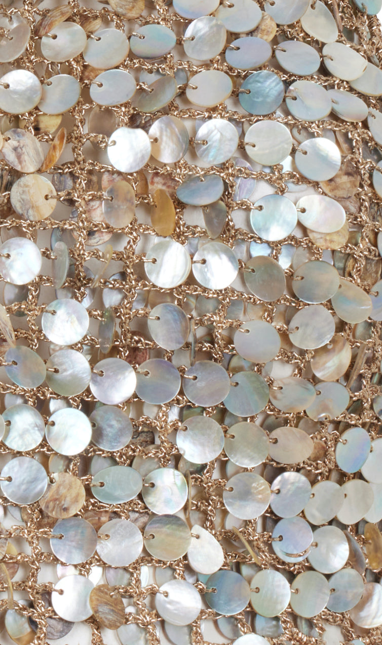 HAND-CROCHET MOTHER OF PEARL TOP β Mirel Prentice